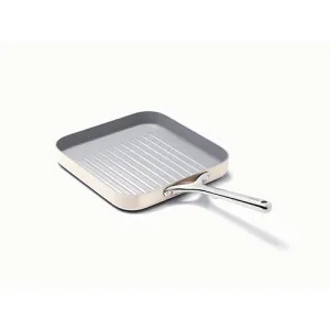 11" Square Grill Pan, Cream