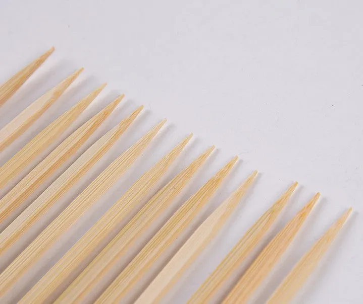 1200 PCs 18cm Bamboo Sticks Paddle Skewers BBQ Fruit Kebab Cocktail High Quality