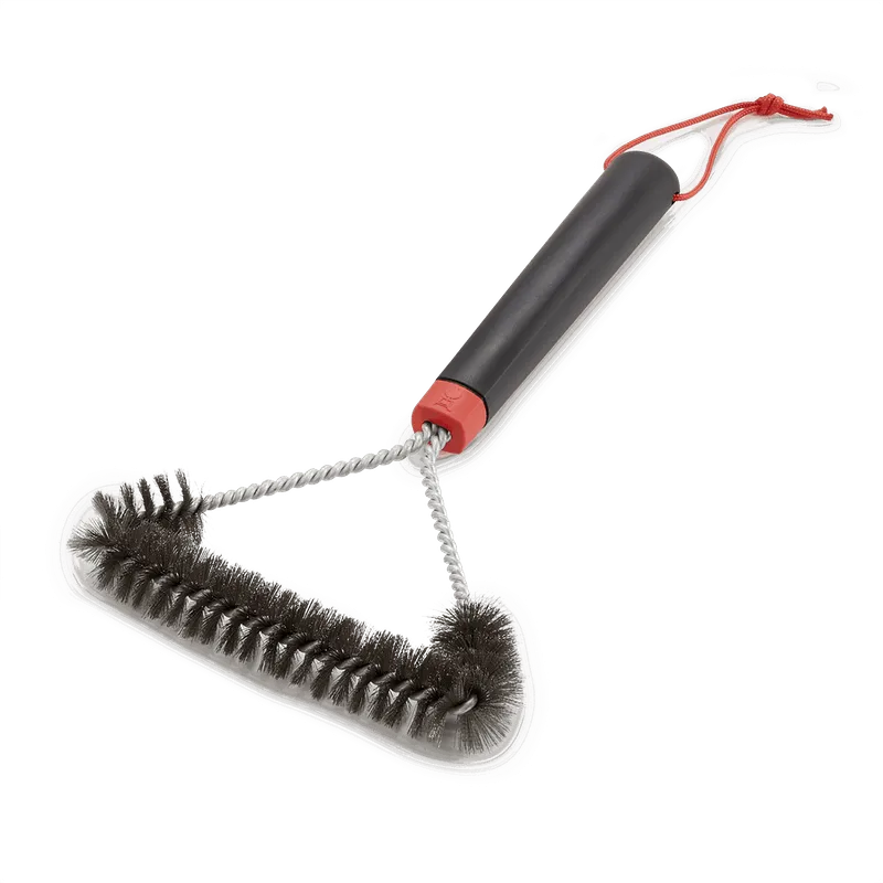 12" Three-Sided Grill Brush