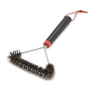 12" Three-Sided Grill Brush