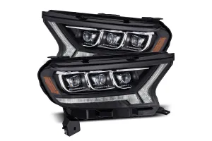 2019-22 Ford Ranger AlphaRex NOVA Series LED Projector Headlights, Black