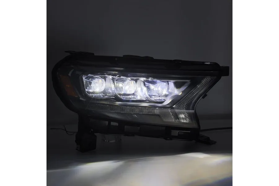 2019-22 Ford Ranger AlphaRex NOVA Series LED Projector Headlights, Black