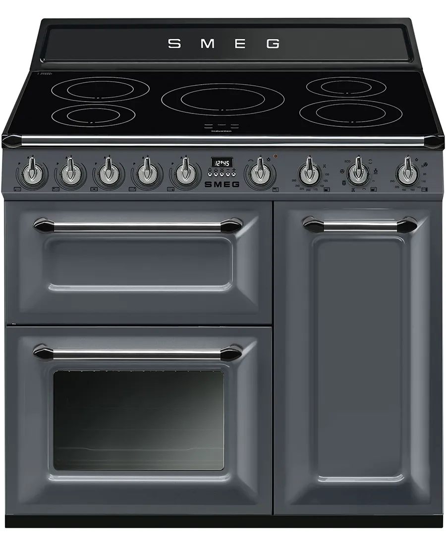 90cm Victoria Range Cooker with Induction Hob | Grey Gloss Finish