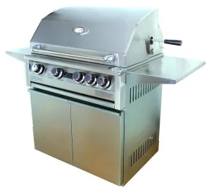 Allegra 32 Inch Freestanding Grill with Rotisserie