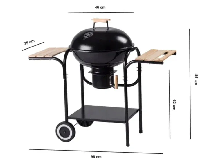 AMERICAN CHARCOAL ROUND BARBEQUE GRILL