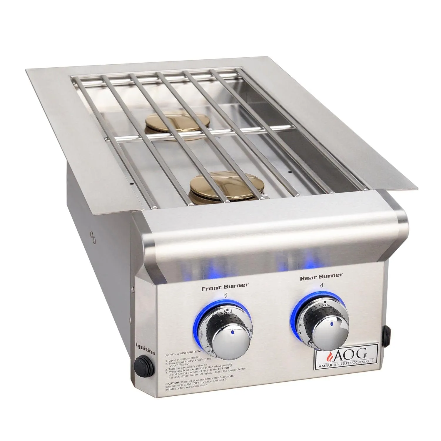 American Outdoor Grill L-Series Drop-In Natural Gas Double Side Burner - 3282L