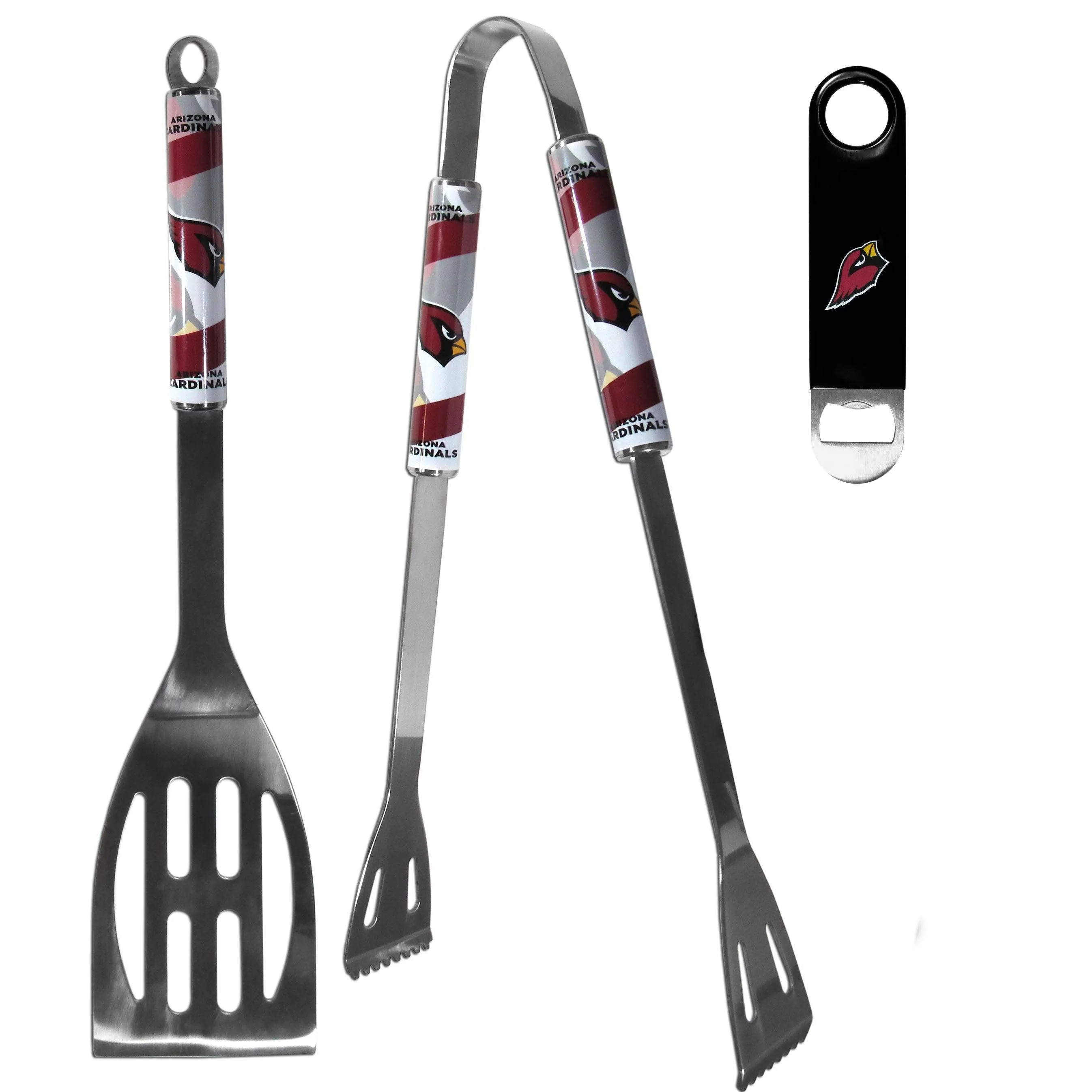 Arizona Cardinals 2 pc BBQ Set and Bottle Opener