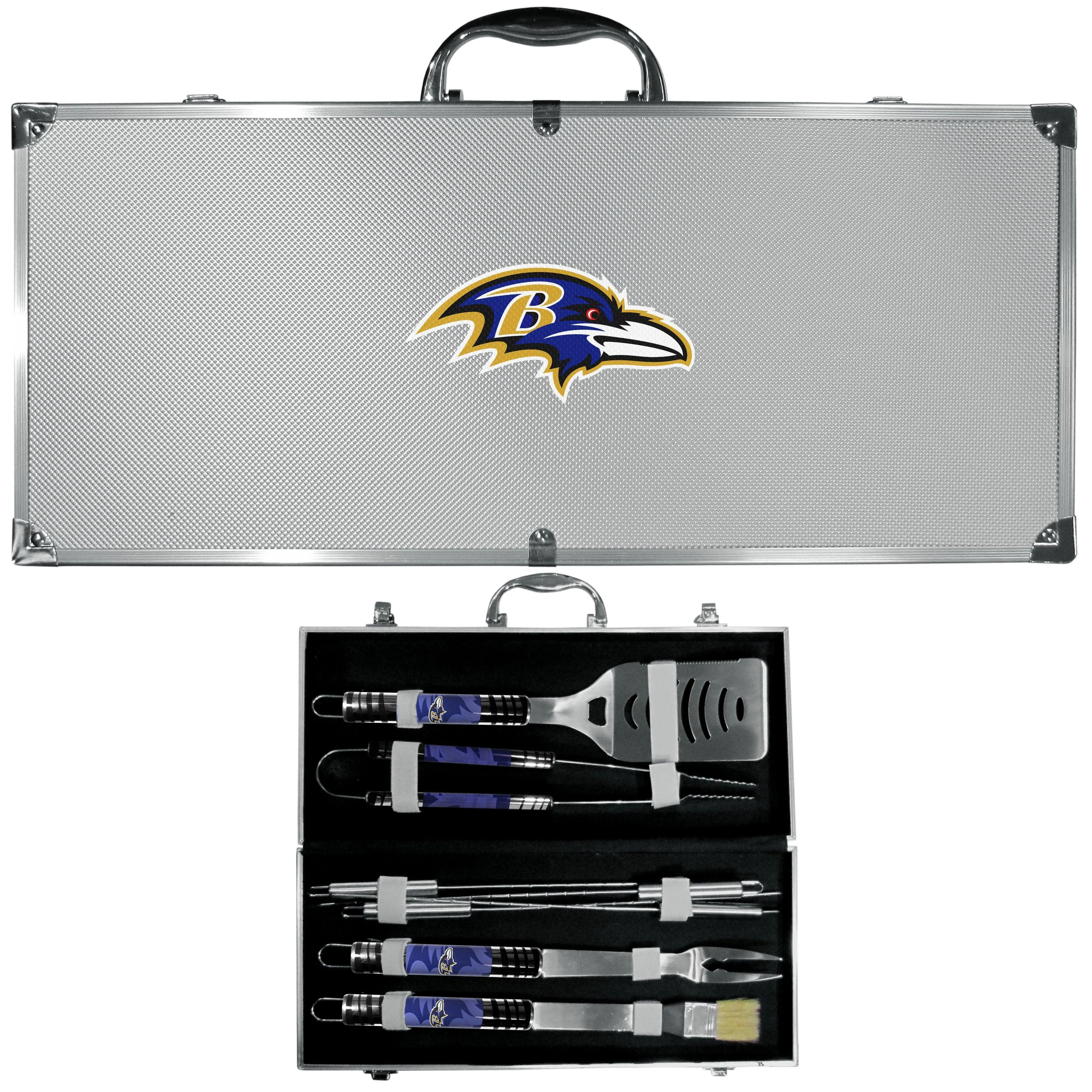 Baltimore Ravens 8 pc Tailgater BBQ Set