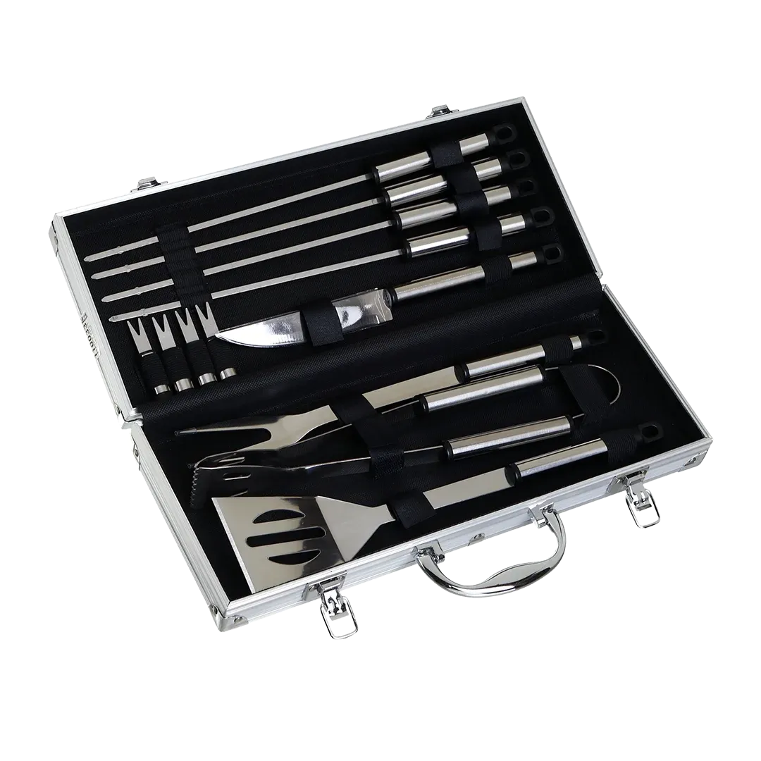 BBQ Set Metal Box with 12 Accessories