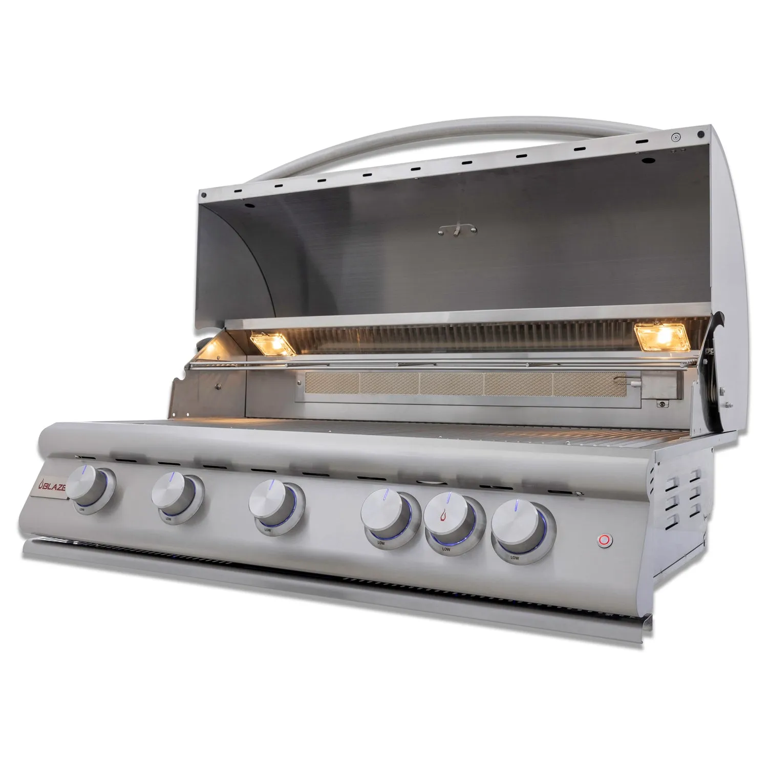 Blaze Premium LTE 40-Inch 5-Burner Built-In Gas Grill With Rear Infrared Burner & Lift-Assist Hood