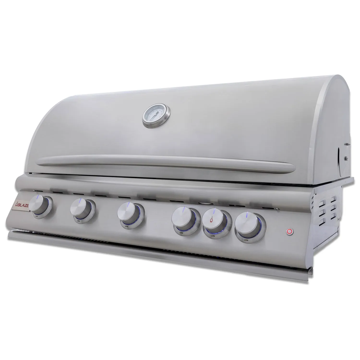 Blaze Premium LTE 40-Inch 5-Burner Built-In Gas Grill With Rear Infrared Burner & Lift-Assist Hood