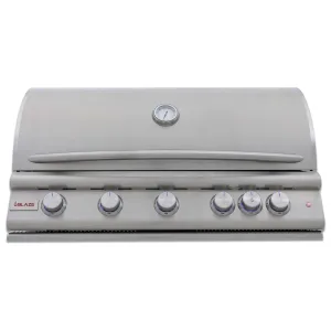 Blaze Premium LTE 40-Inch 5-Burner Built-In Gas Grill With Rear Infrared Burner & Lift-Assist Hood