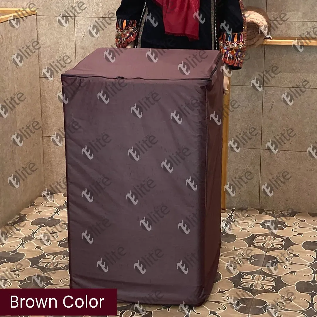 Brown Color 100% Waterproof Top Loaded Washing Machine Cover