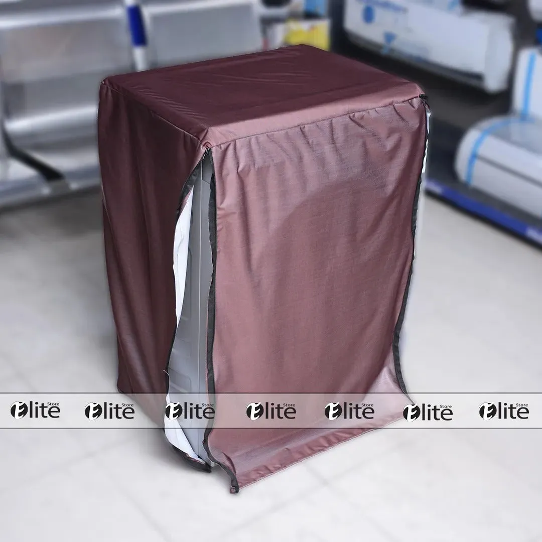 Brown Color Zip Open Close 100% Waterproof Front Loaded Washing Machine Cover (All Sizes Available)