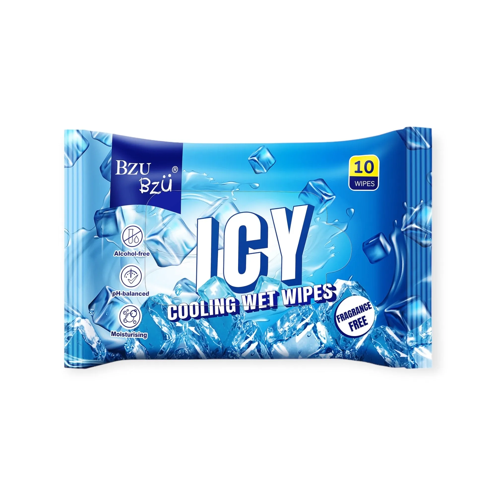 BzuBzu Cooling Wet Wipes 10 Wipes