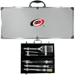 Carolina Hurricanes® 8 pc Stainless Steel BBQ Set w/Metal Case