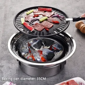 Charcoal Barbecue Grill Non-stick Barbecue Grills Portable Grill