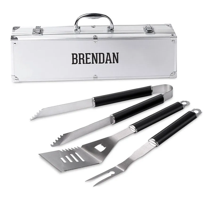 Custom Groomsmen Grill Set - Name