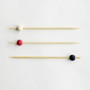 Disposable Bamboo Skewer - Colour Ball