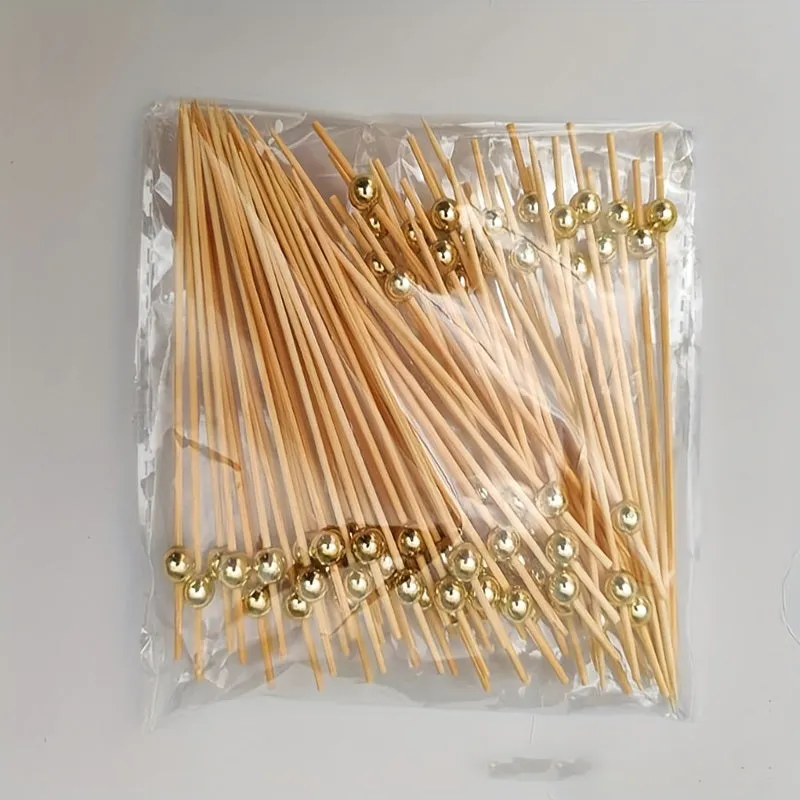 Elegant Handmade Bamboo Cocktail Picks for Deluxe Party Appetizers