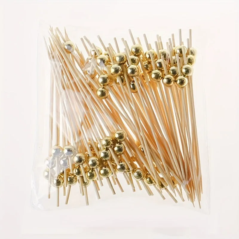 Elegant Handmade Bamboo Cocktail Picks for Deluxe Party Appetizers