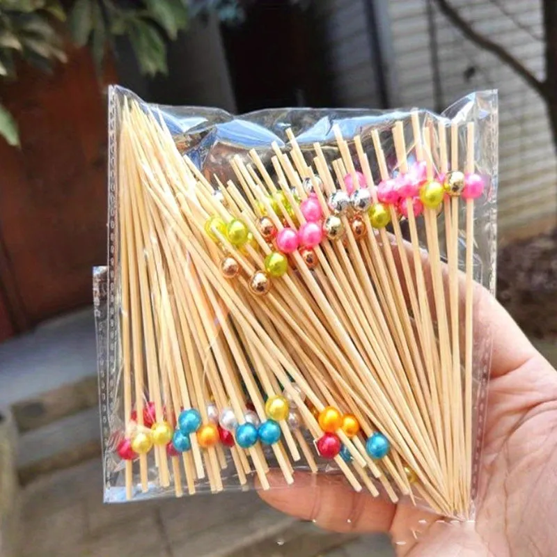 Elegant Handmade Bamboo Cocktail Picks for Deluxe Party Appetizers