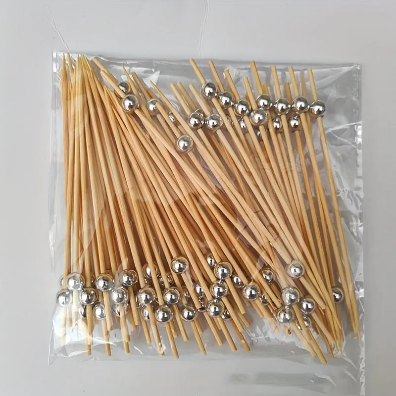 Elegant Handmade Bamboo Cocktail Picks for Deluxe Party Appetizers