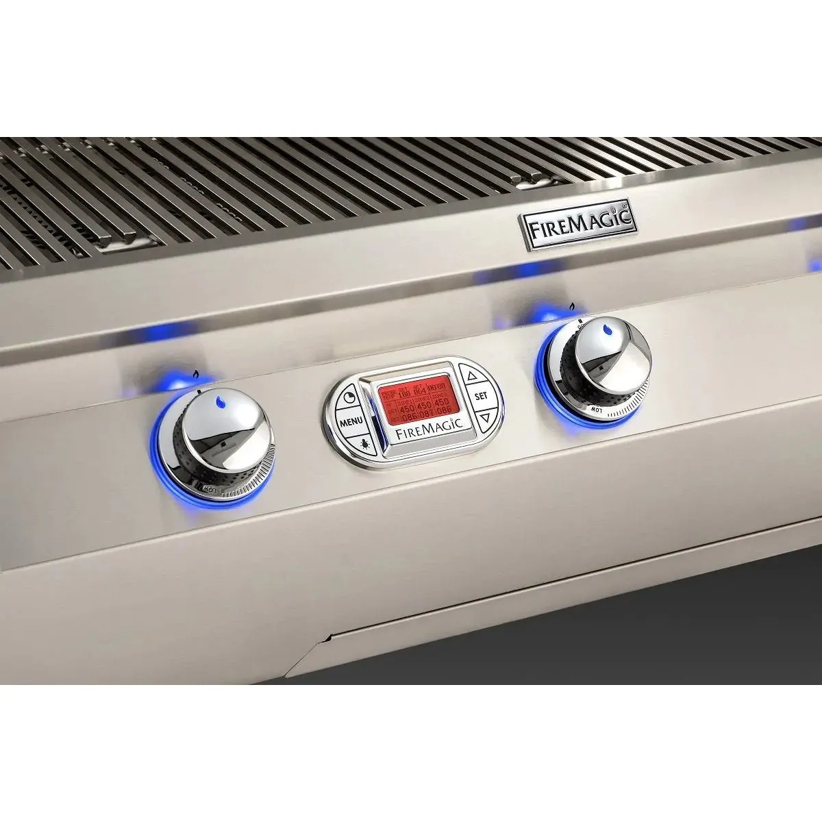 Fire Magic Echelon Diamond E790s 36" Freestanding Gas Grill With Rotisserie, Double Side Burner, Digital Thermometer & Magic View Window, Natural Gas - E790S-8E1N-71-W