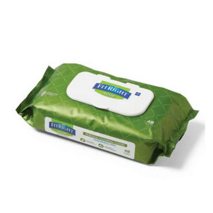 Fitright Aloe Quilted Personal Cleansing Wipes