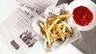 Fox Run French Fry Wax Paper Liners Newsprint 24count