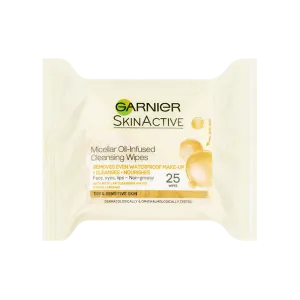 Garnier Micellar Oil Infused Cleansing Wipes 25pcs