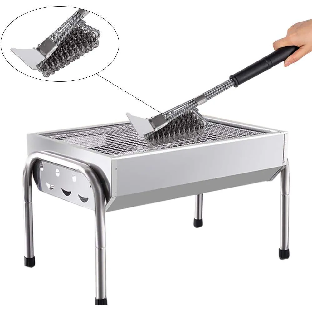 Grill Brush and Scraper, 3 in 1 BBQ Cleaner.