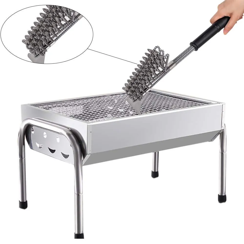 Grill Brush and Scraper, 3 in 1 BBQ Cleaner.