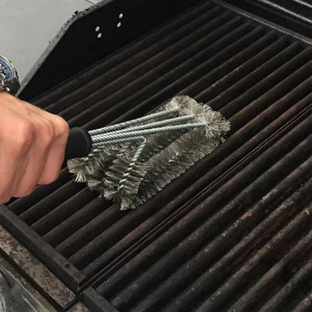 Heavy Duty Grill Brush & Scraper with Carrying Bag