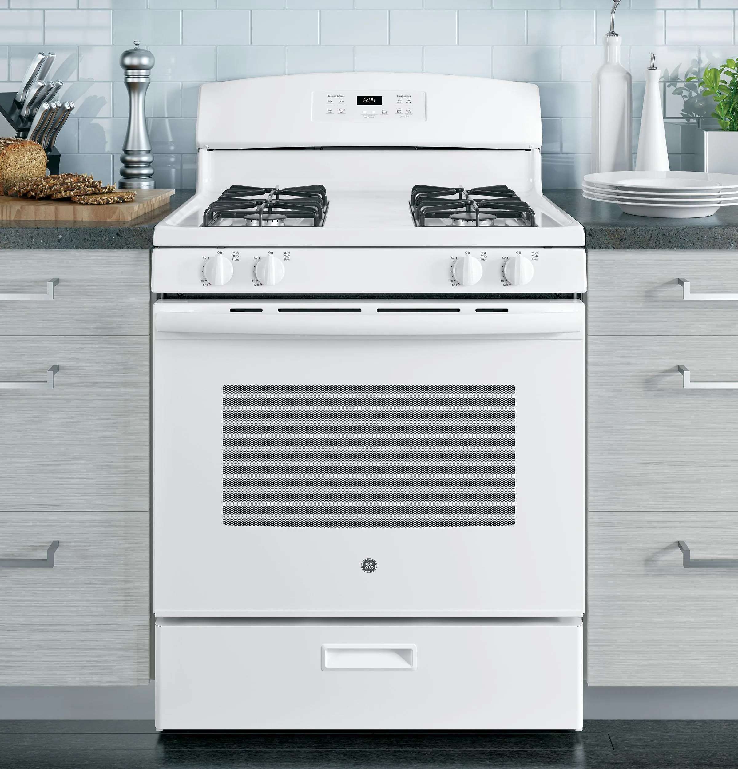 JGBS60DEKWW GE® 30" Free-Standing Gas Range