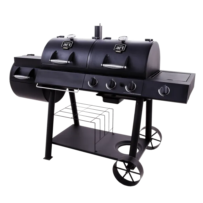 Longhorn Combo Charcoal/Gas Smoker and Grill by Oklahoma Joe