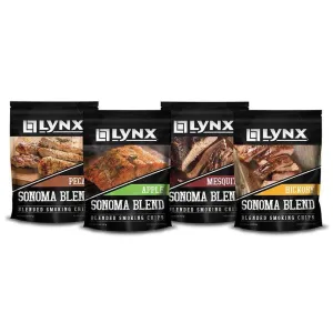 Lynx Woodchip Blend Four Pack Apple Hickory Mequite Pecan LSCF