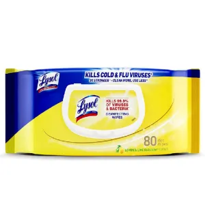 Lysol Multi-Surface Disinfecting Wipes Lemon & Lime Blossom Scent 80 Count