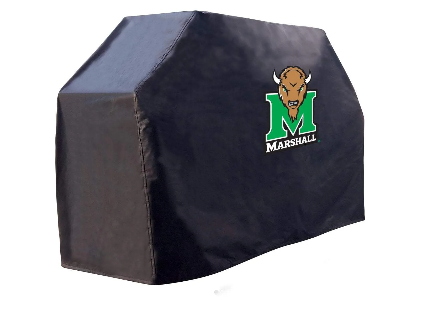 Marshall Thundering Herd HBS Black Outdoor Heavy Duty Vinyl BBQ Grill Cover