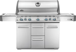 Napoleon Bbq LEX730RSBIPSS LEX 730 RSBI with Side Burner and Infrared Bottom & Rear Burners , Stainless Steel , Propane