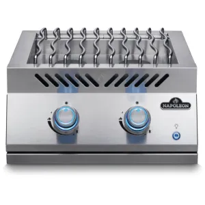 Napoleon Built-In 700 Series Dual Range Top Burner Natural Gas with Stainless Steel Cover - BIB18RTNSS