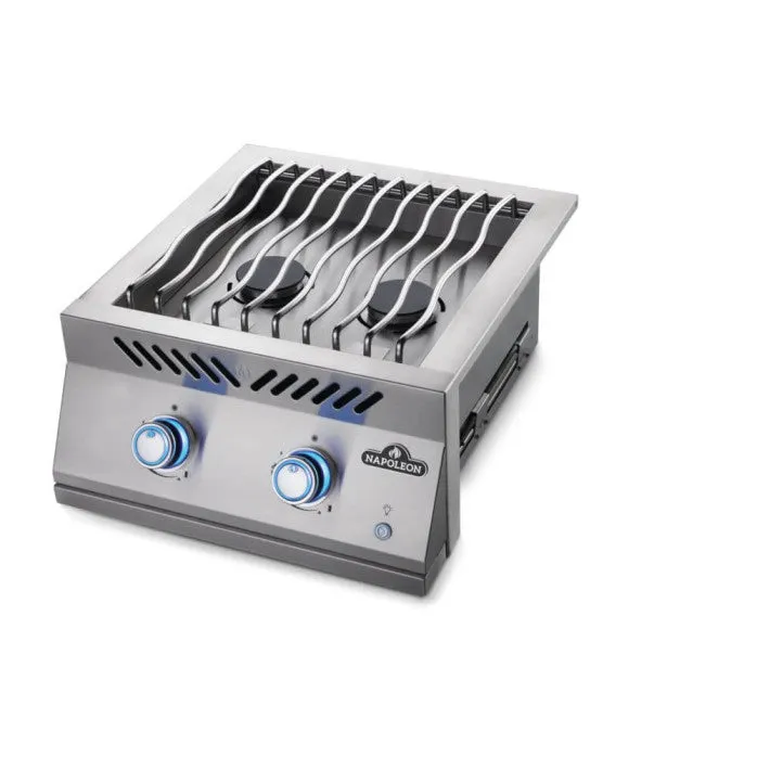 Napoleon Built-In 700 Series Dual Range Top Burner Natural Gas with Stainless Steel Cover - BIB18RTNSS