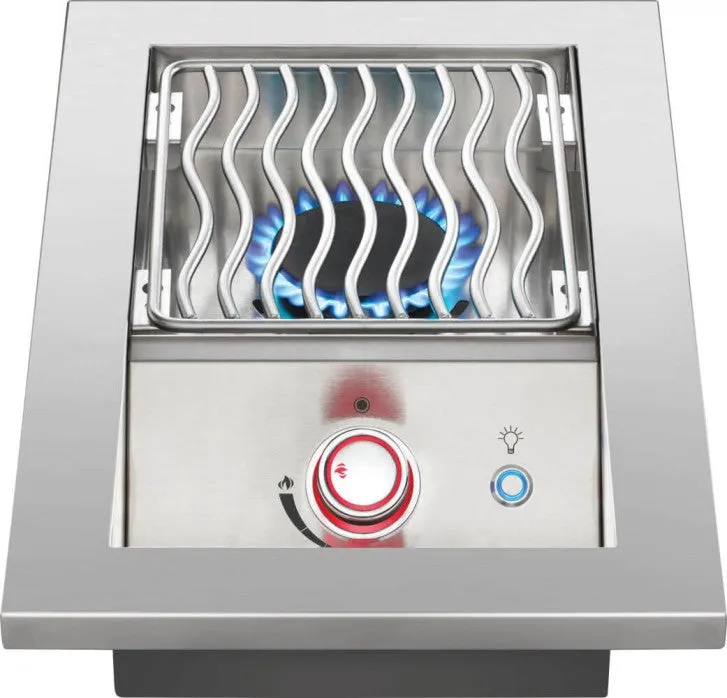 Napoleon Built-In 700 Series Single Range Top Burner Natural Gas Grill with Stainless Steel Cover - BIB10RTNSS