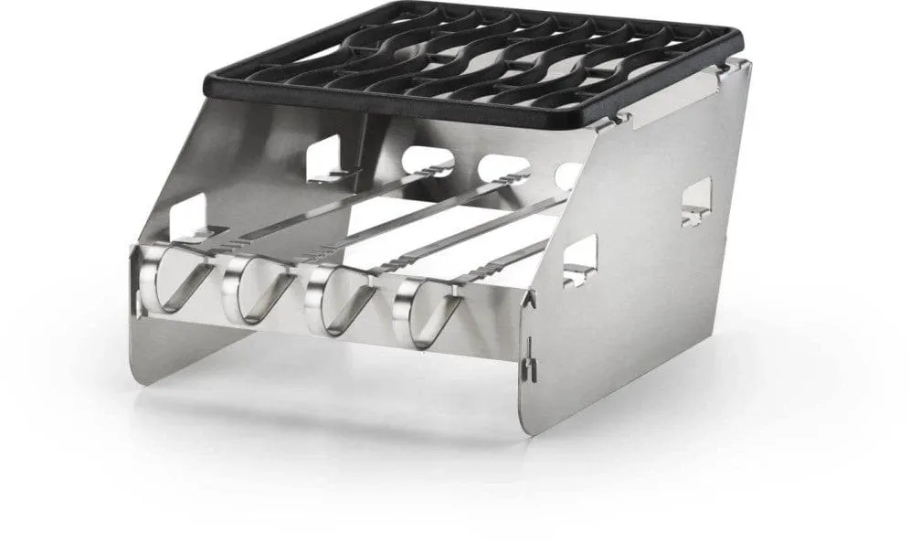 Napoleon Sizzle Zone Side Burner Windshield & Skewer Rack 71302