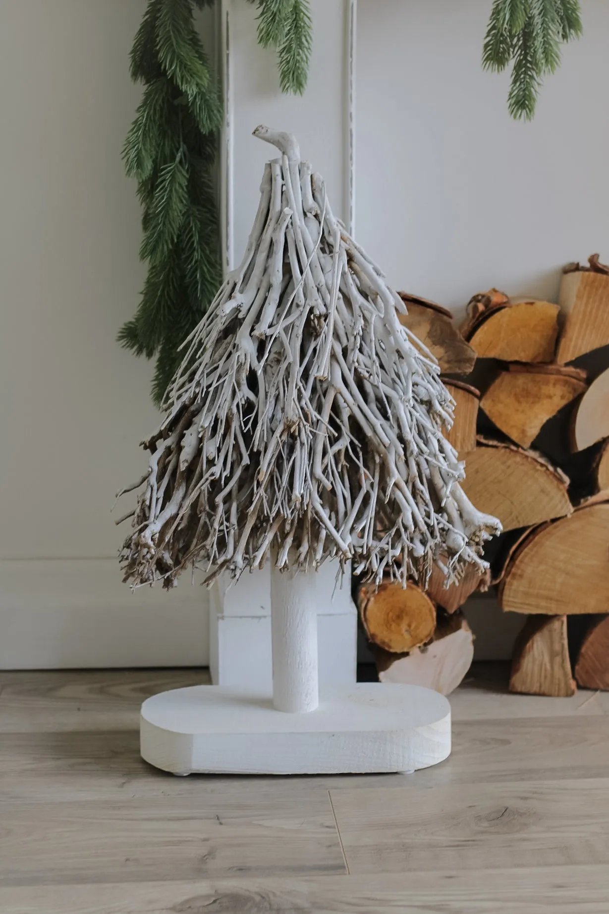 Nordic Rustic Standing Twig Tree