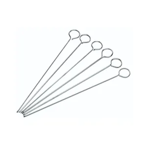 Pack of Six 20cm Flat Sided Skewers