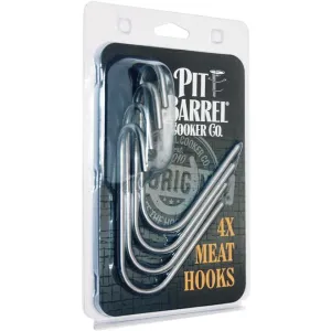 Pit Barrel Stainless Steel Hooks (4 pc)