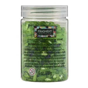 Plaid Fragment Effects Glass Chips 6oz - Limeade