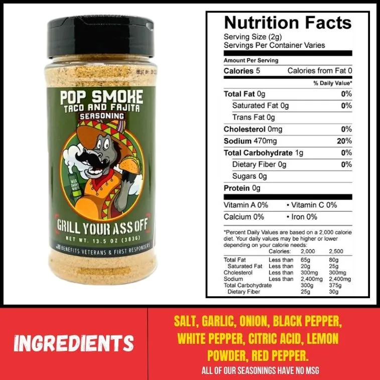 Pop Smoke Taco & Fajita Seasoning™