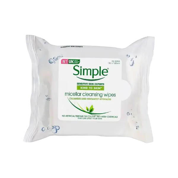 Simple Micellar Cleansing Wipes 25pcs